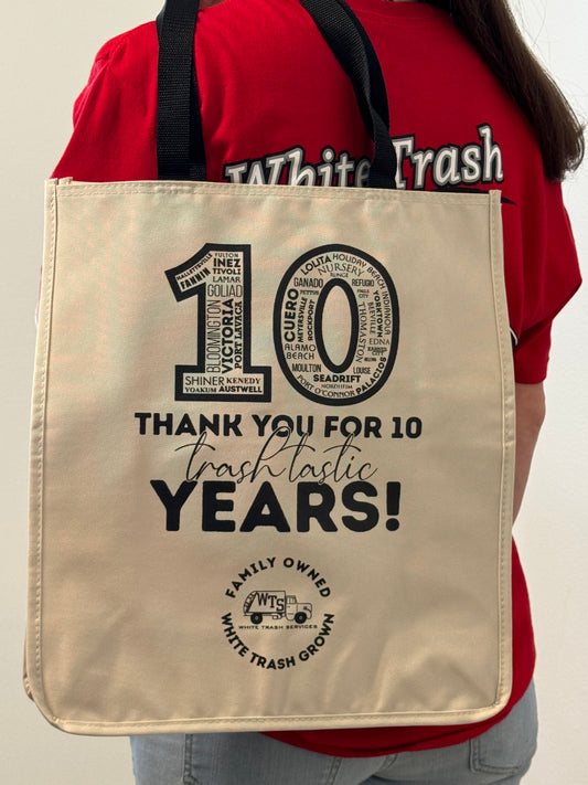 10 Year Anniversary Tote Bag