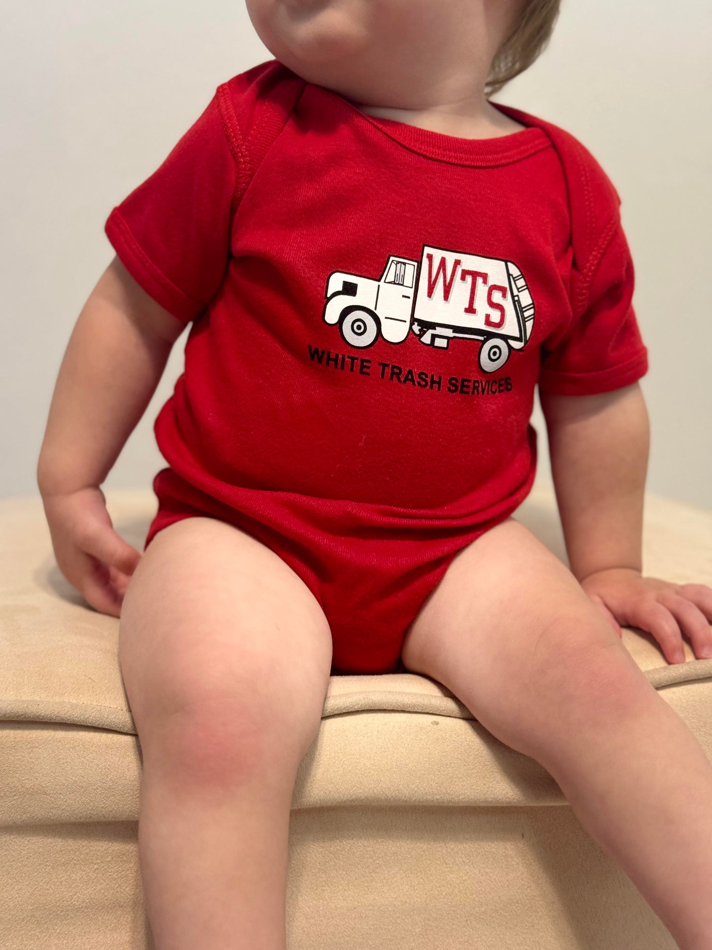 WTS Trash Truck Baby Onesie