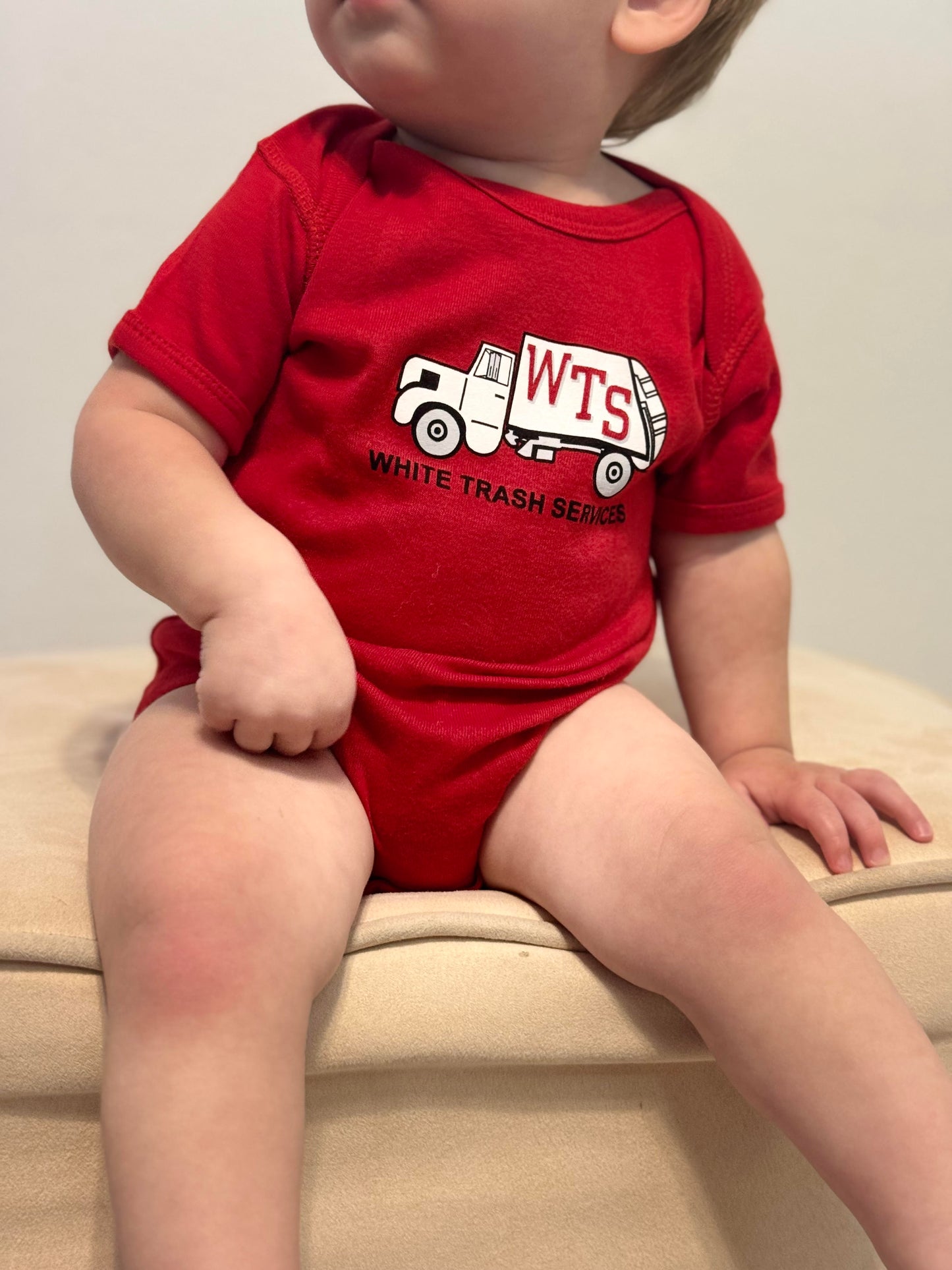 WTS Trash Truck Baby Onesie